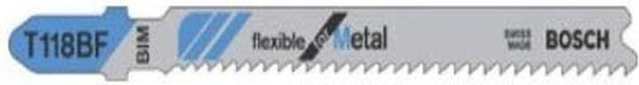 Produktbild Bosch Professional Zubehör Stichsägeblatt T 118 BF Flexible for Metal, 100er-Pack