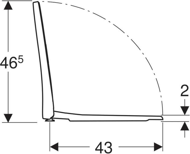 Actual product image Geberit WC seat iCon