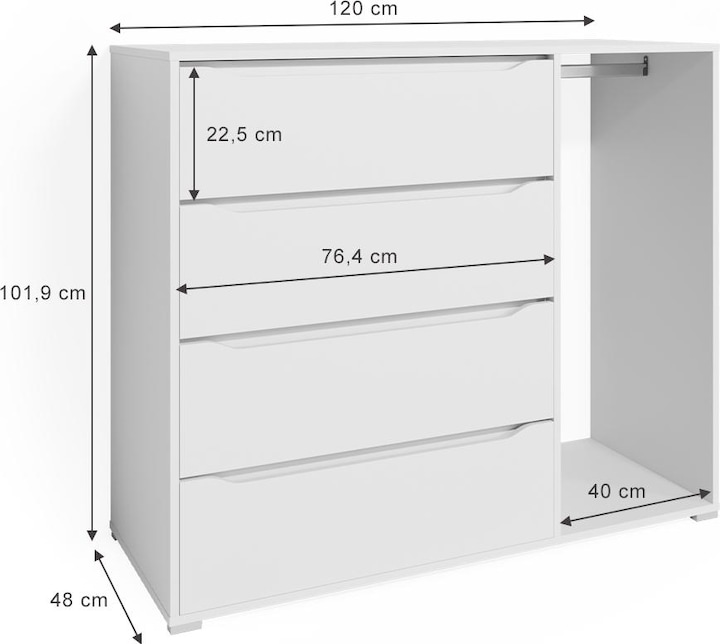 Produktbild Vicco Ruben (120 x 48 x 102 cm)