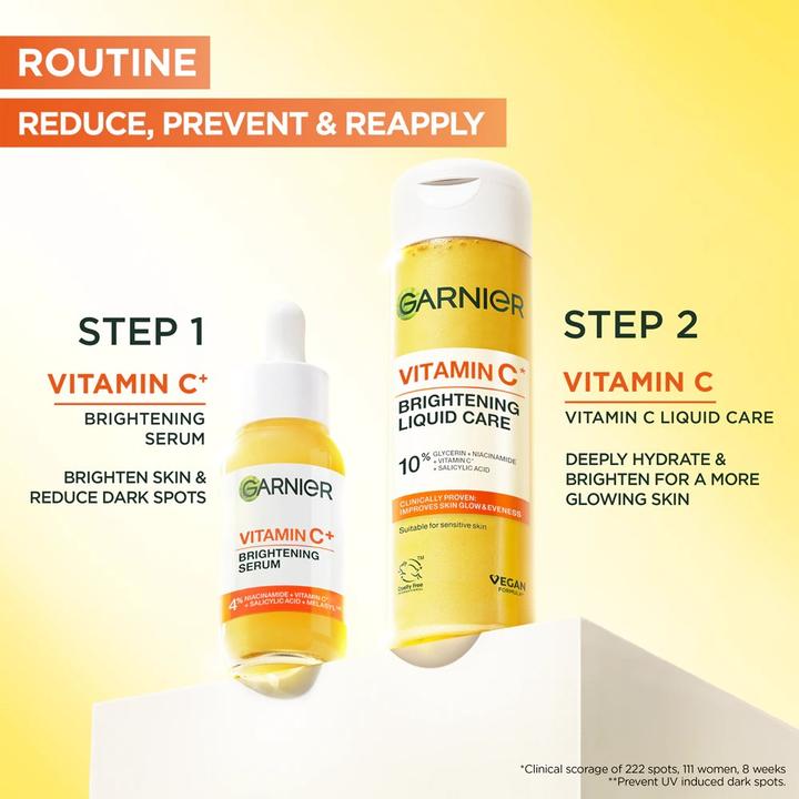Actual product image Garnier Vitamin C Brightening Liquid Care (120 ml)