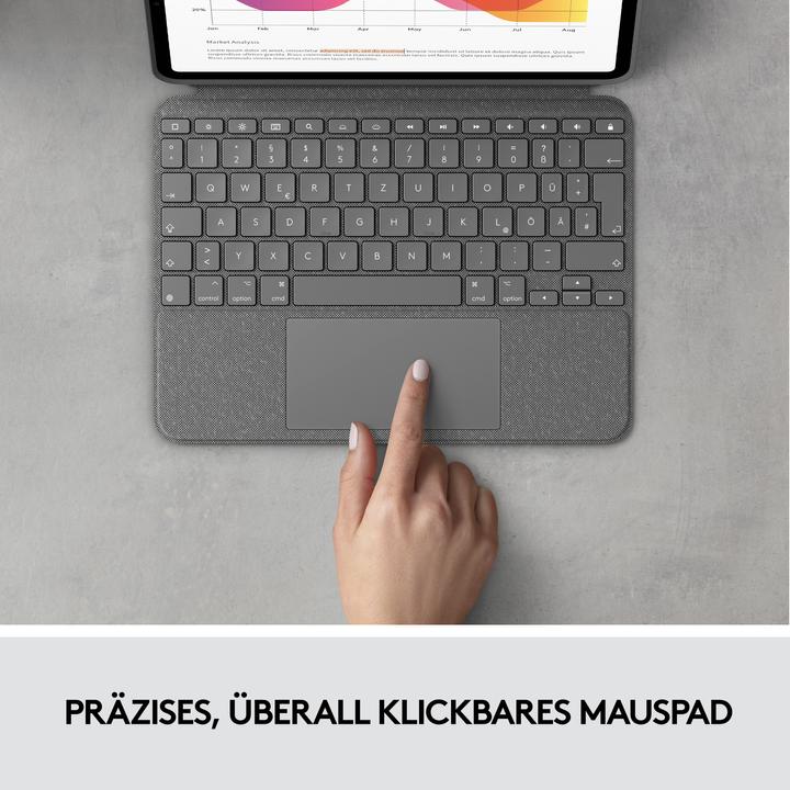 Productafbeelding Logitech Combo Touch (NL, iPad Air 2020 (4e generatie), iPad Air 2022 (5e gen))