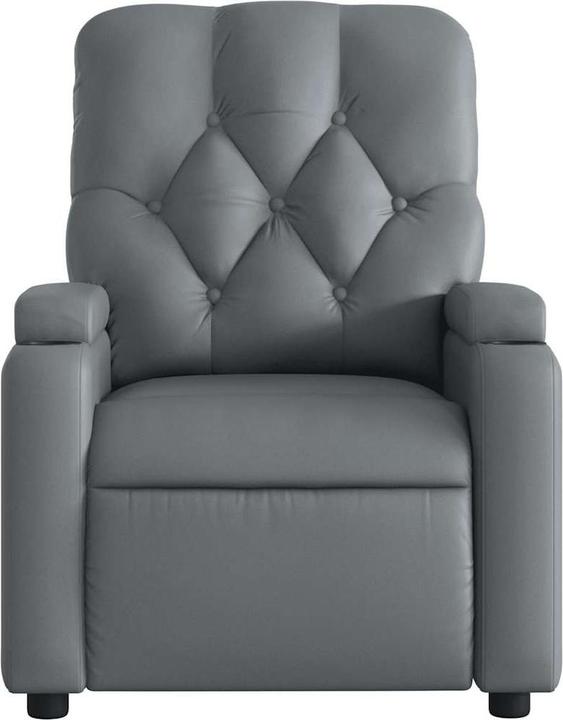 Immagine prodotto VidaXL Sedia da massaggio in similpelle grigia,Colore: Grigio, Materiale