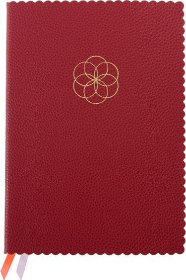 Actual product image Artebene MAJOIE Schreibbuch "Lebensblume" in Leder-Optik DIN A5 (A5)