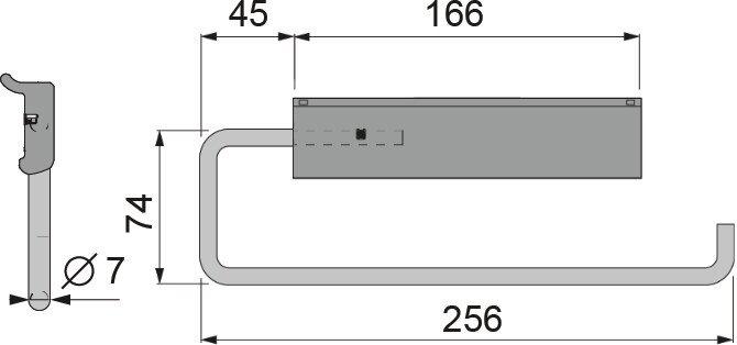 Produktbild OK-Line Handtuch / Rollenhalter Wall System