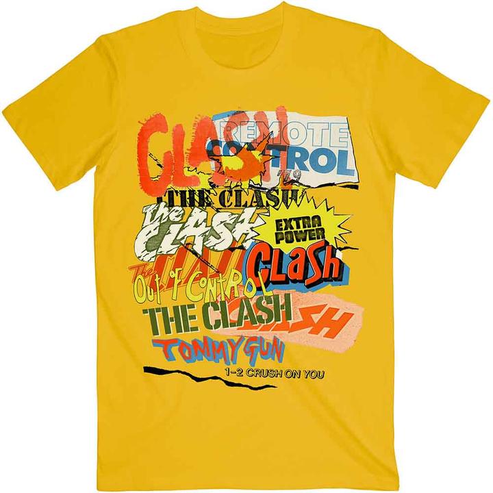 Actual product image The Clash Singles Collage Text (XXL)