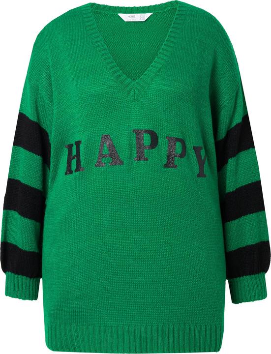 Produktbild Angel of Style Pullover, oversized, HAPPY, Ringel-Ärmel (50, 52)