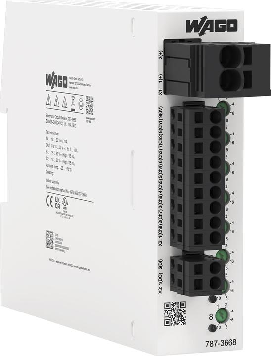 Produktbild Wago 787-3668 Elektronischer Schutzschalter 8-kanalig
