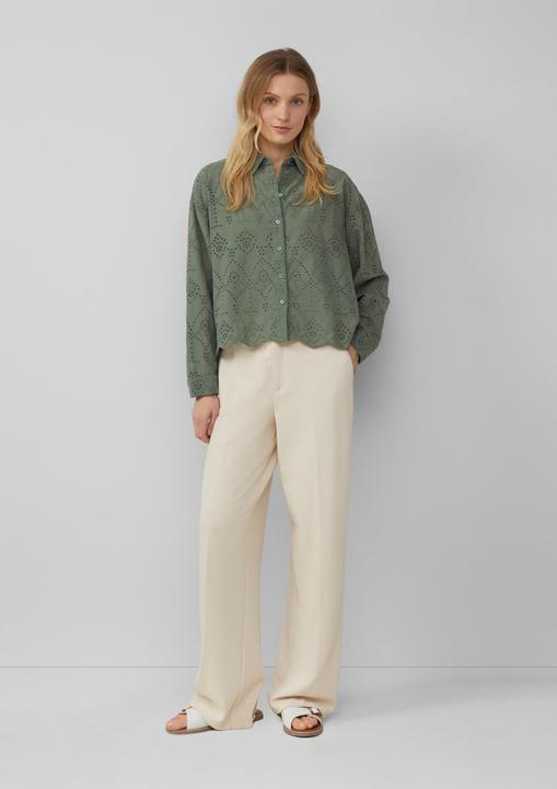 Immagine prodotto S.Oliver Bluse Verkürzte Bluse mit Lochstickerei (44)