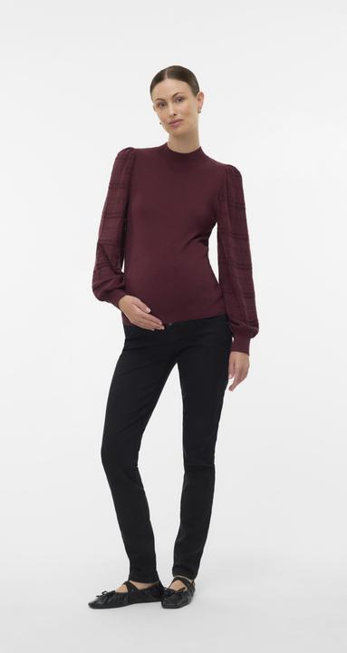 Immagine prodotto Vero Moda Maternity Normal geschnitten Hoch geschlossen Ballonärmel Pullover Strickpullover (M)