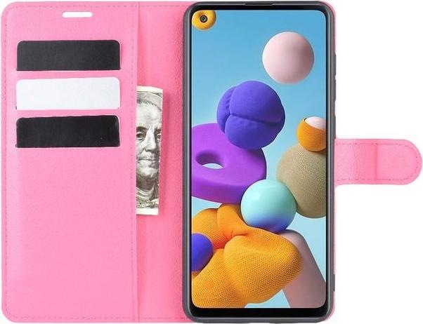 Produktbild MU Classic Litchi Leder Bookcover Series (Samsung Galaxy A21s)