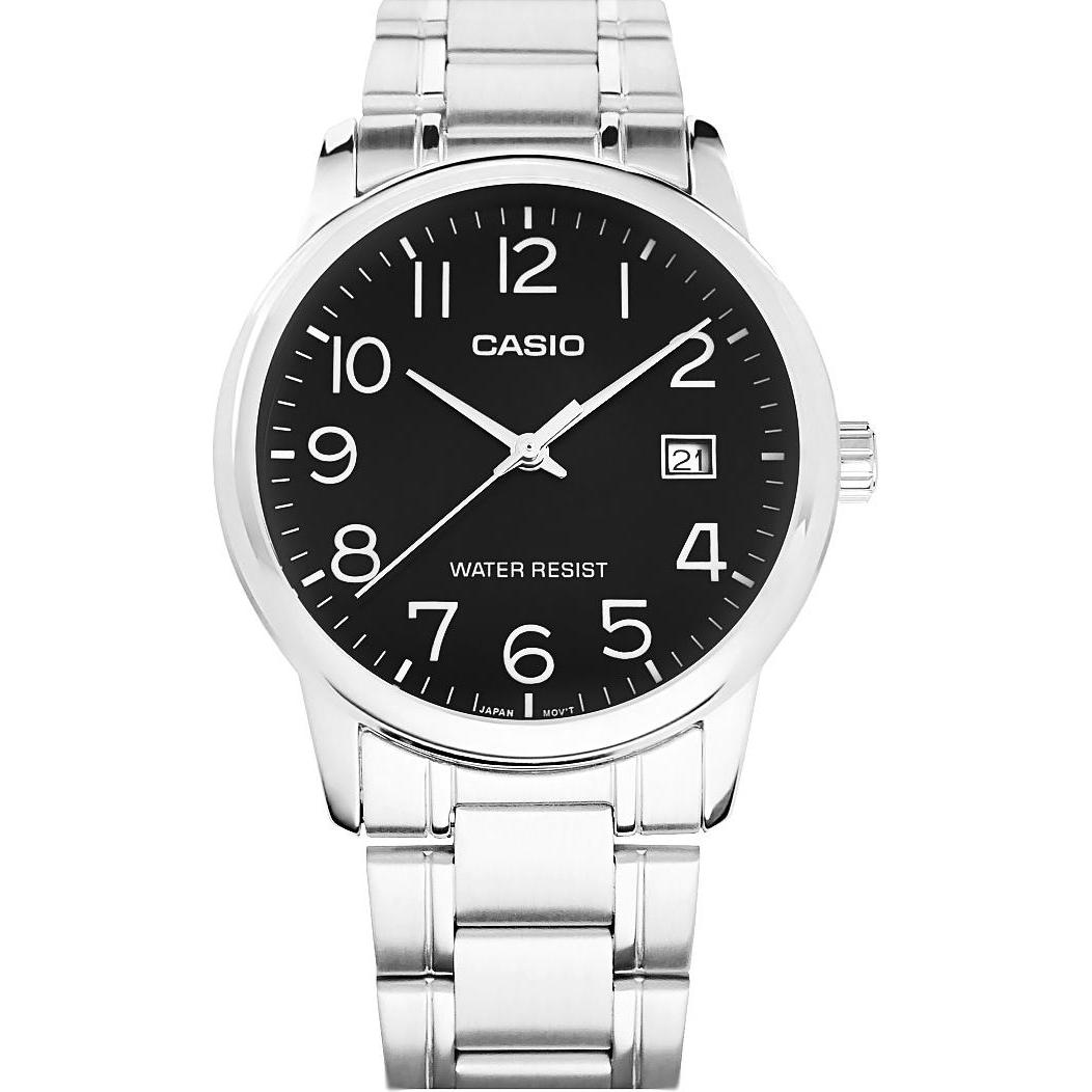 Casio, Armbanduhr, Standard, Silber, (Analoguhr, 37 mm)