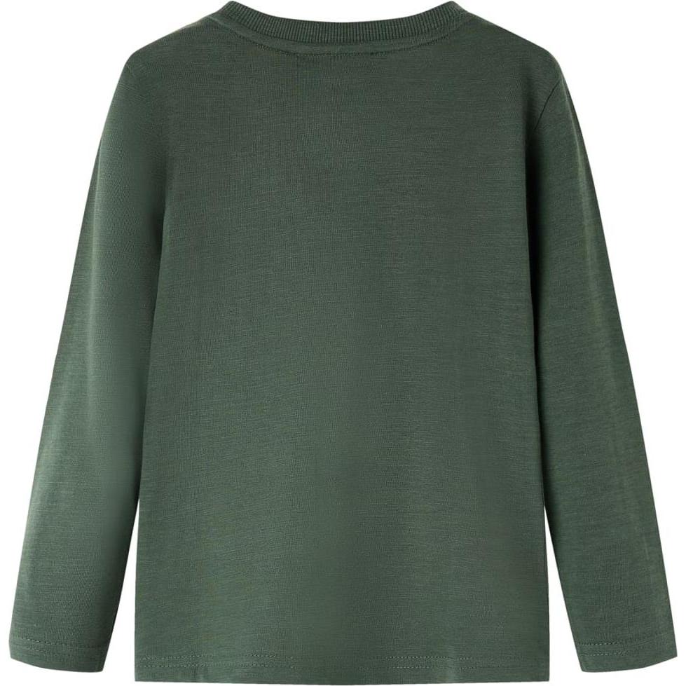 Thumbnail - VidaXL, Unisex, Shirt, Kinder-Langarmshirt Dunkelgrün 116,Material: 100, Grün, (116)