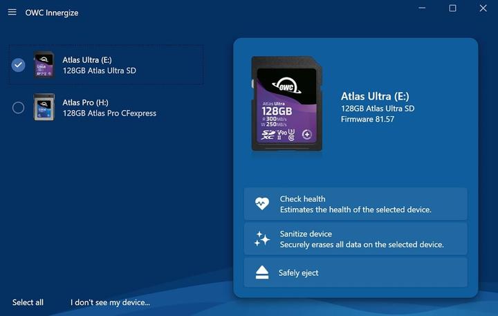 Actual product image OWC USB-C Dual Slot SDXC UHS-IICard Read OWCTCDSDRDR