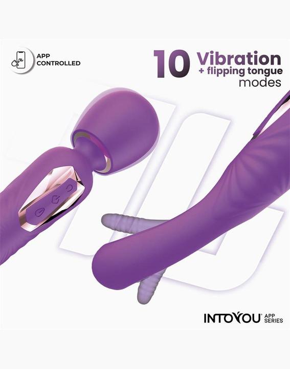 Produktbild IntoYou Salma - Vibrator mit vibrierender Zunge (mit App-Steuerung) - Lila