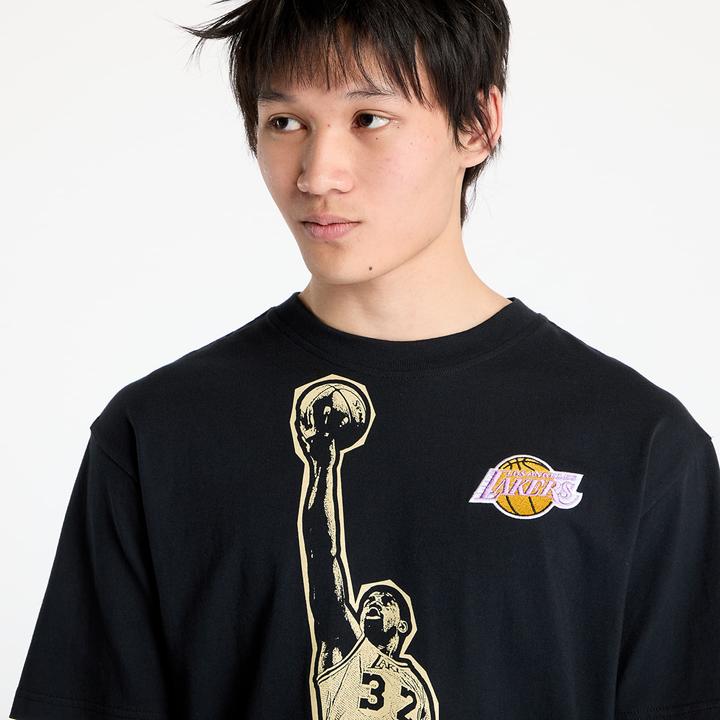 Actual product image Mitchell & Ness Los Angeles Lakers T-shirt Blockbuster Magic Johnson (L)