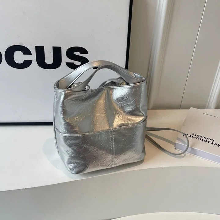 Produktbild Only-Bags.Store Einfache Pu Eimer Handtaschen grosse Kapazität Mode vielseitige Umhängetaschen