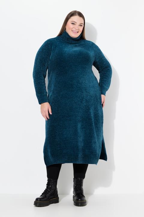 Produktbild Ulla Popken Chenille-Kleid, Strukturstrick, Rollkragen, Langarm (46, 48)
