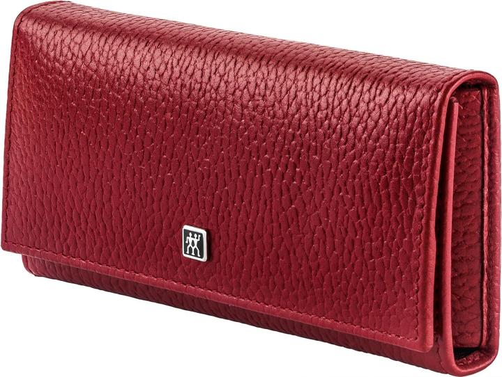 Actual product image Zwilling Push-button case, 5 pcs | leather | red (97438-003-0)