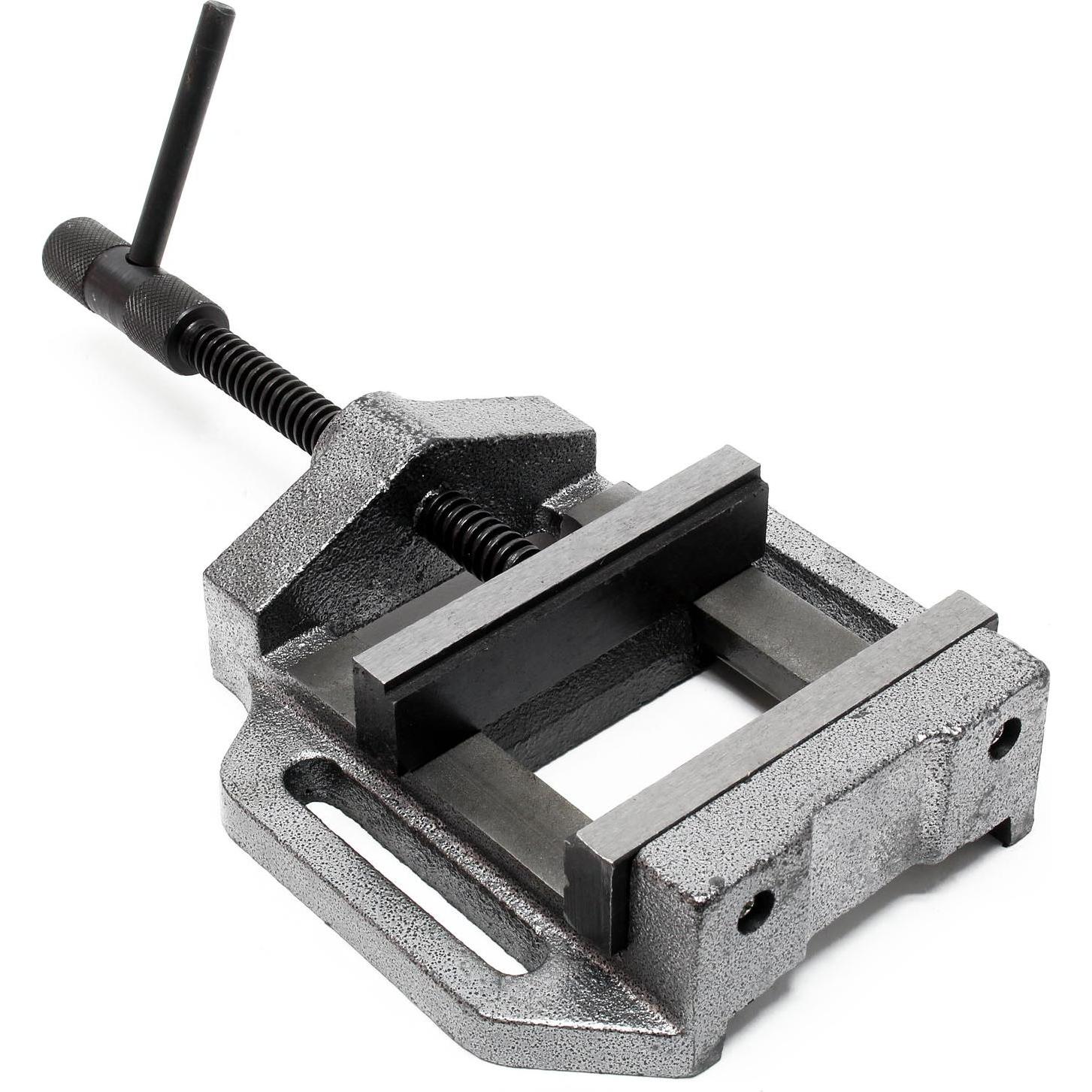 Wiltec, Schraubstock + Zwinge, Maschinenschraubstock 125mm Schraubstock Werkstatt Bohrmaschinenschraubstock (125 mm)
