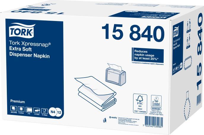Productafbeelding Tork Xpressnap (500 x, 33 x 16,5 cm)