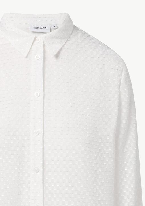 Immagine prodotto Comma Bluse Semitransparente Hemdbluse aus Jacquard (36)