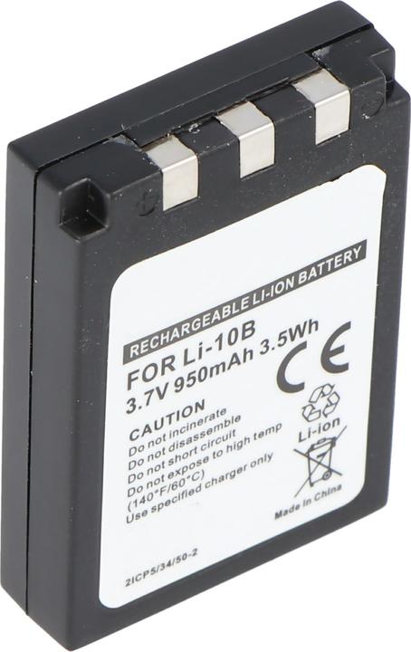Actual product image Olympus Akku LI-10B, LI-12B (Camera battery)