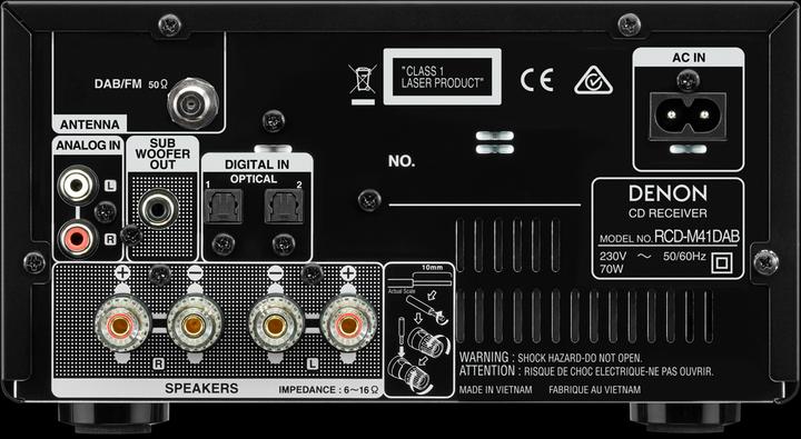 Immagine prodotto Denon Rcd-M41dab (Ricevitore CD)