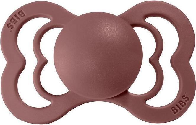 Immagine prodotto Bibs Succhietto in silicone Supreme (confezione da 2), Woodchuck/ Blush (taglia 1, 0-6M) (2 x, fino a 6 M.)