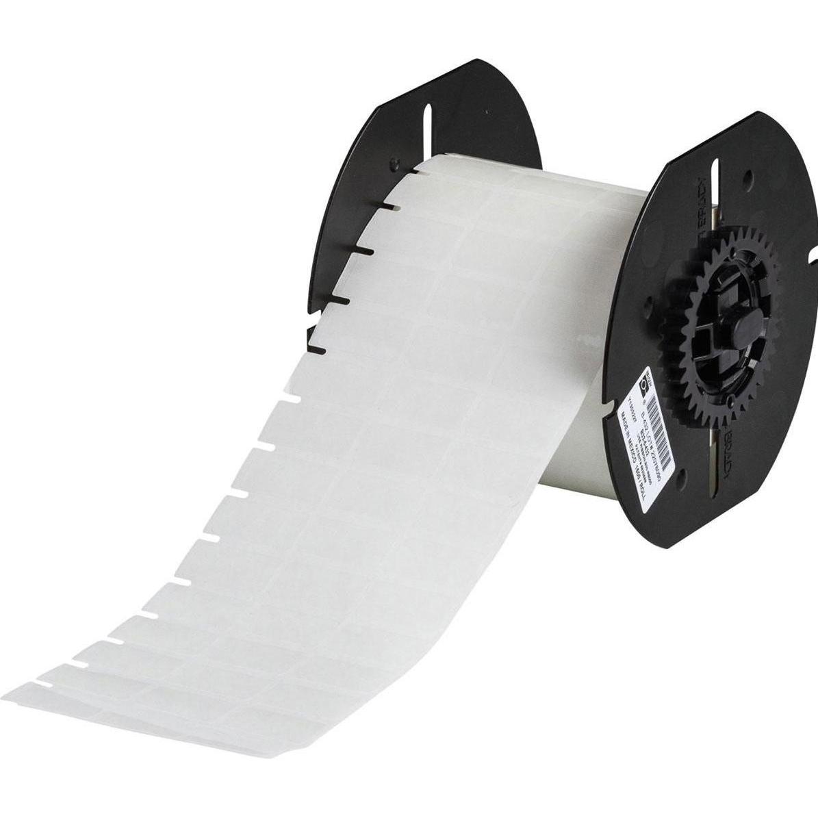 Brady, Etiketten, B33-5-430, Polyester, Transparent, glänzend, 25.40 x 12.70 mm, permanent, 3-bahnig (5000 E.)