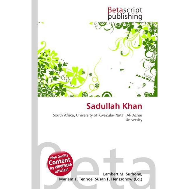 Thumbnail - Sadullah Khan, Fachbücher