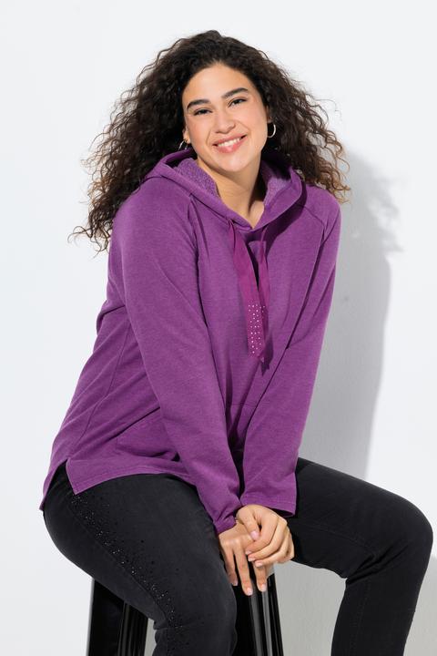Produktbild Ulla Popken Hoodie, Vintage-Look, verzierte Kordel, Langarm (46, 48)