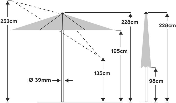 Produktbild Suncomfort by Glatz Slide (2.50 m)