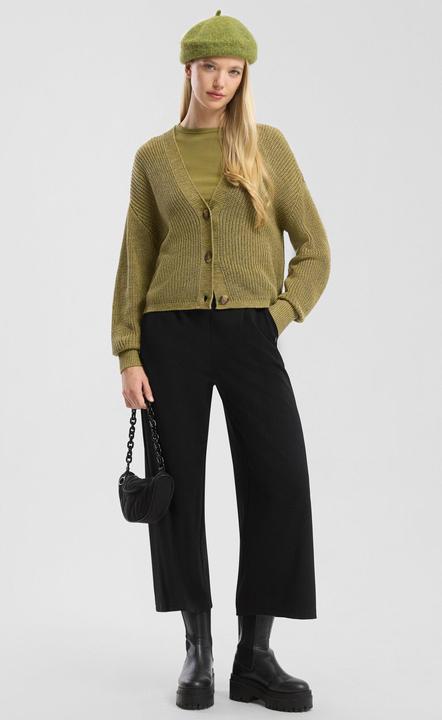 Produktbild s.Oliver Strickjacke Melierte Strickjacke aus Baumwollmix (L)