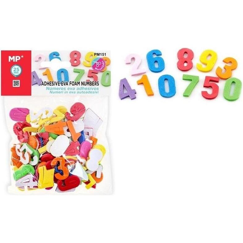 Teka, Sticker, Aufkleber aus EVA-Schaumstoff mit kleinen Zahlen