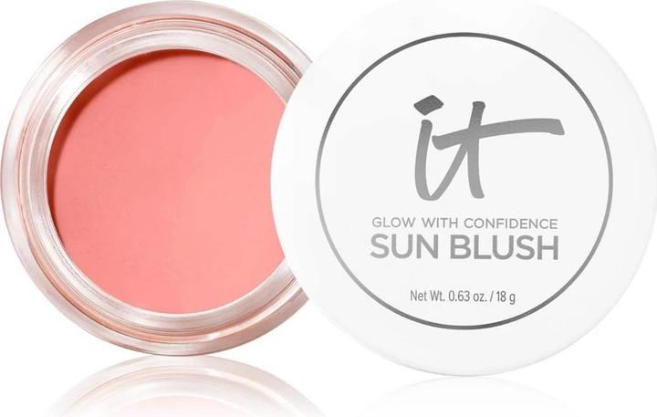 Productafbeelding It Cosmetics Glow with Confidence Sun Cream Blush Blendable Buildable Blush Bronzer voor een Pop of Sun (10 Redelijk licht)