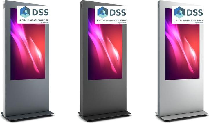 Image du produit DSS Stèle d'intérieur Portrait, écran 43", noir