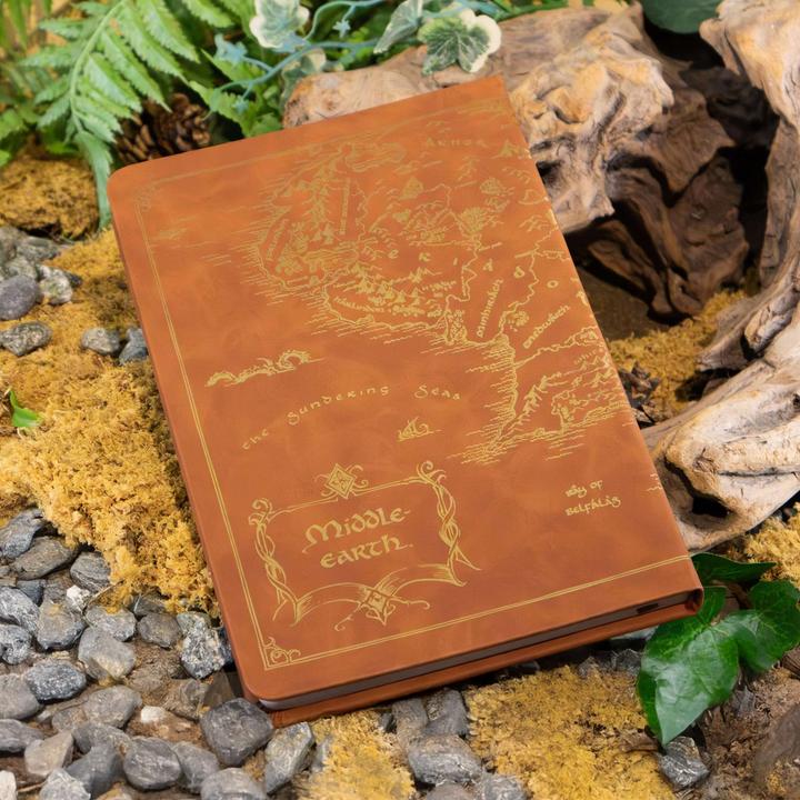 Produktbild Noble Collection Der Herr der Ringe Tagebuch Map of Middle-Earth 240 Seiten (Blanko)