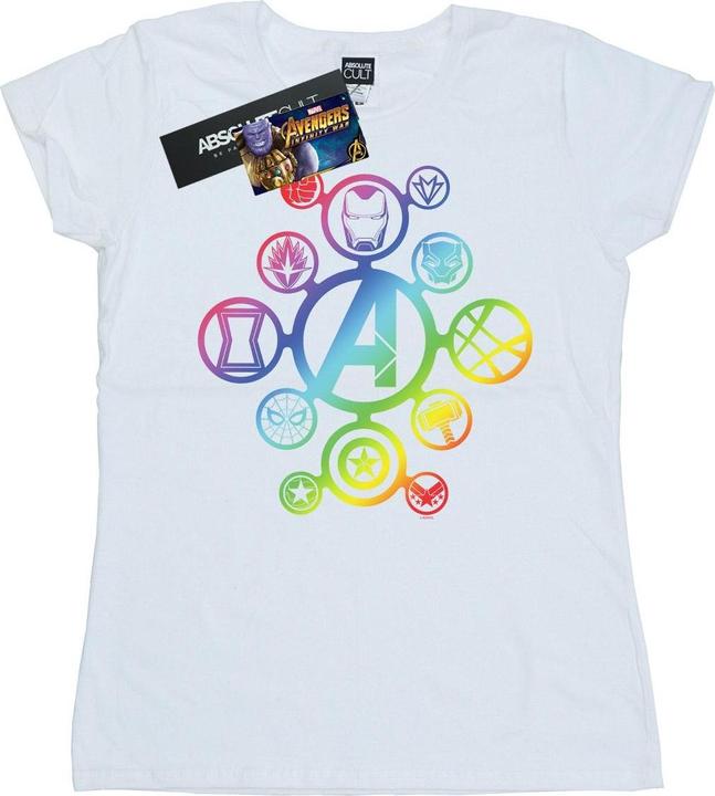 Avengers Infinity War Rainbow Icons TShirt (S)
