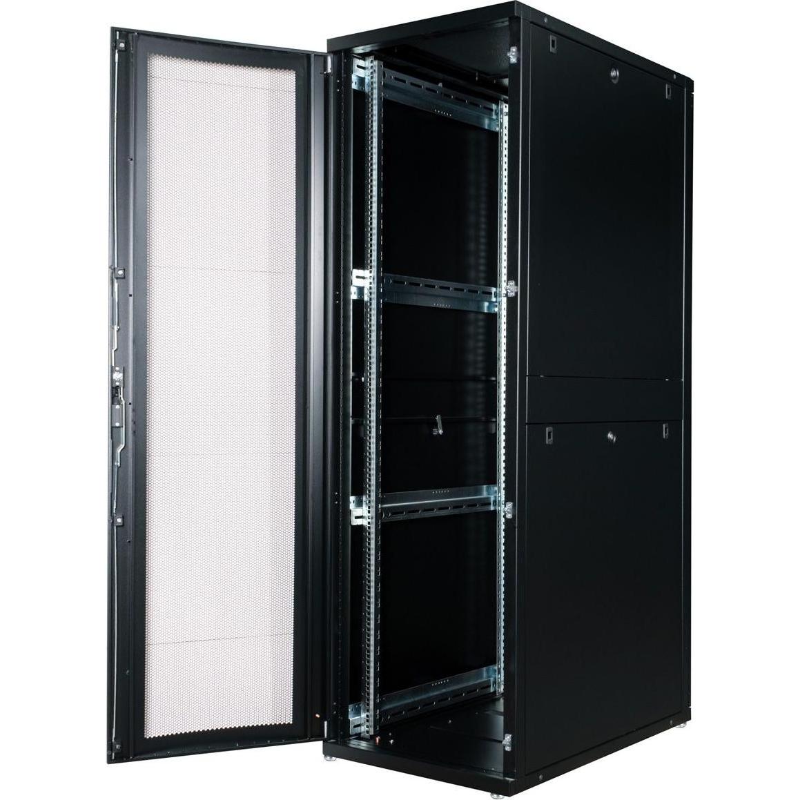 Thumbnail - Roline 19-Zoll Serverschrank 42 HE (42 HE, 19 Zoll Rack), Serverschrank, Schwarz