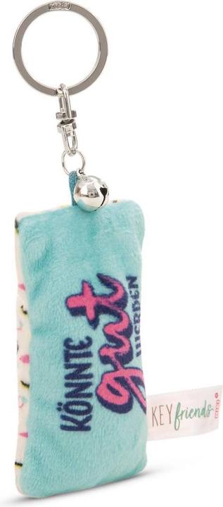 Actual product image Magni NICI Schlüsselanhänger Mini Plüschkissen Könnte gut werden mit Glöckchen 8cm