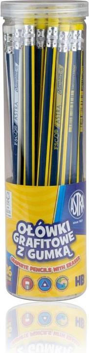 Actual product image Astra HB-Dreiecksbleistift mit Trommelradierer (36 Stück) (HB, 36x)