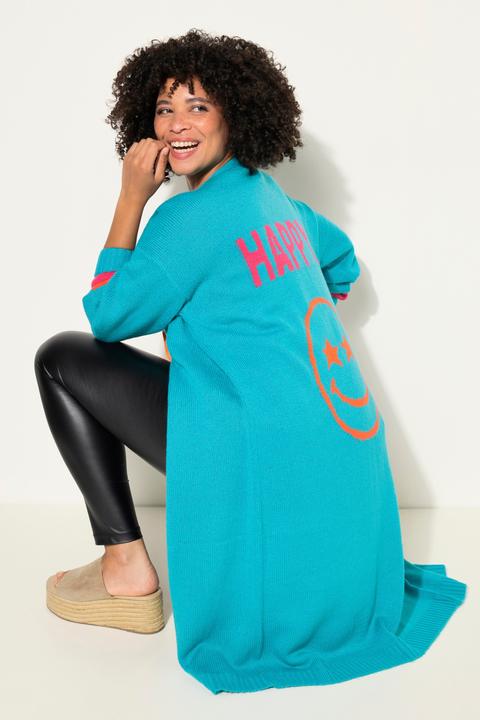 Immagine prodotto Angel of Style Long-Strickjacke, offene Form, Rücken-Smiley (50, 52)