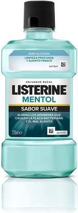 Actual product image Listerine Menthol Mild Flavor Mouthwash 250ml (250 ml, Mouthwash)