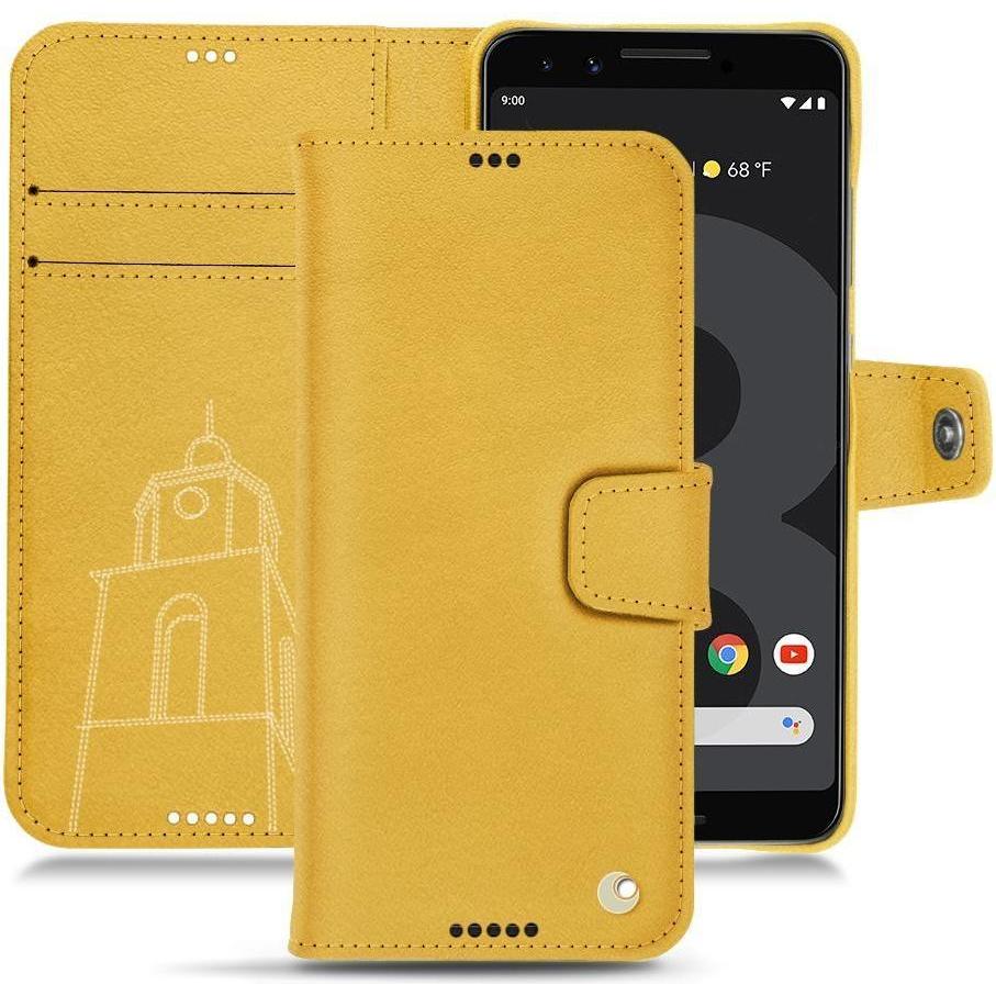 Thumbnail - Noreve Lederschutzhülle Wallet (Google Pixel 3 XL), Smartphone Hülle, Orange