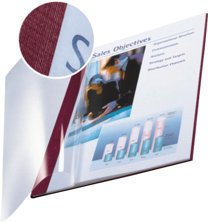Produktbild Leitz impressBIND Mappen Soft Cover A4 10 Stk. - 3,5 mm, bordeaux (A4, 10x)