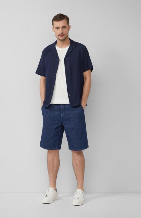 Actual product image S.Oliver Hemd Resort Fit: Strukturiertes Kurzarmhemd mit Reverskragen (S)