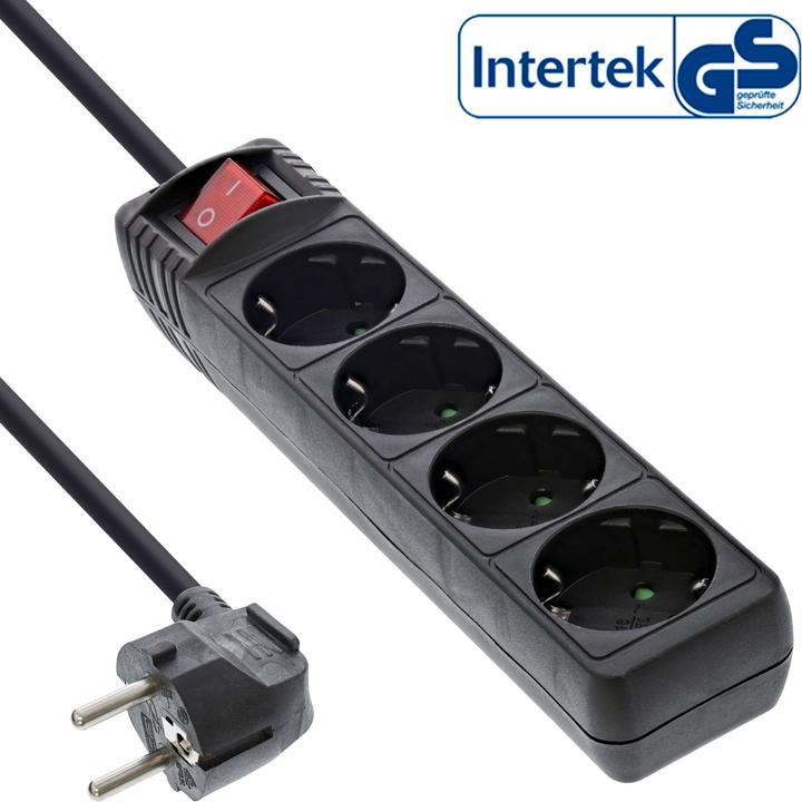 Actual product image InLine Socket strip (4 x, CEE 7/3, 1.50 m)