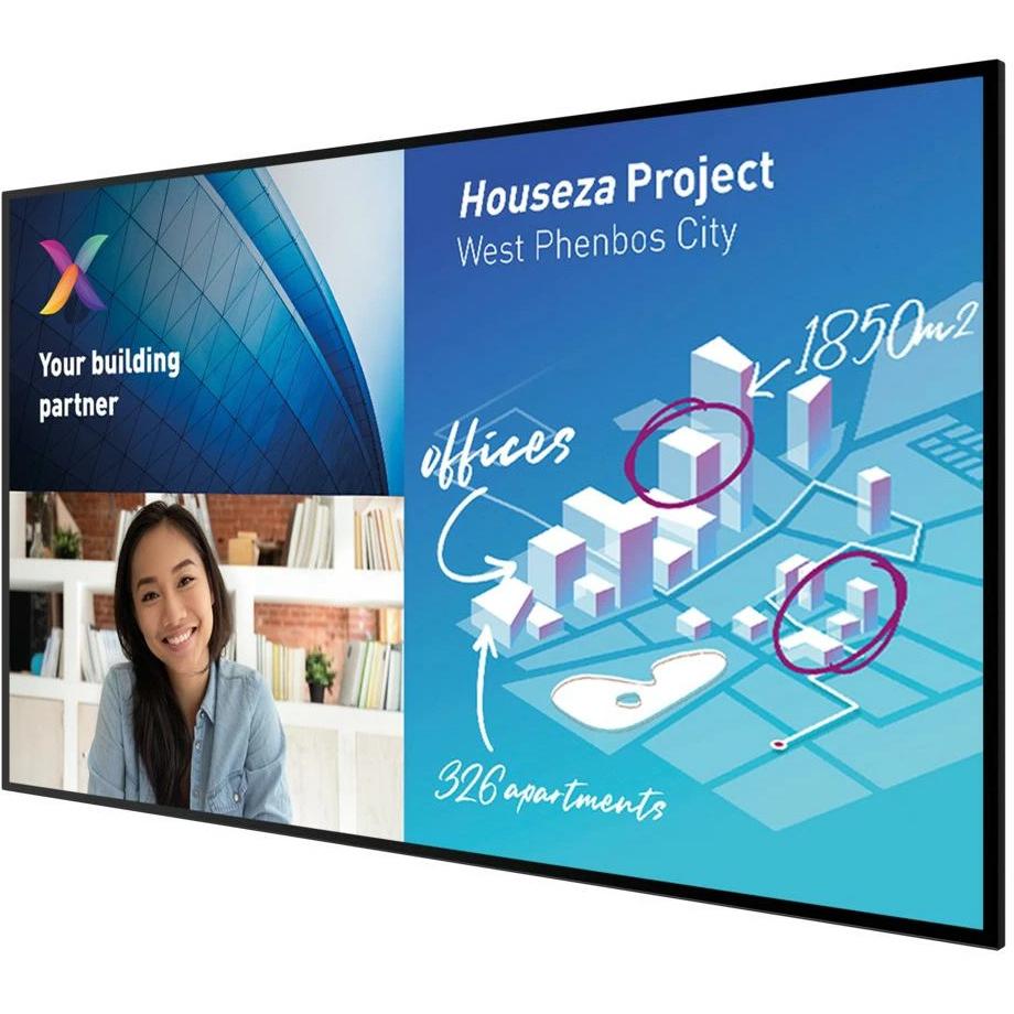Philips Touch Display 86BDL6051C/00 86" (3840 x 2160 Pixel, 86"), Digital Signage, Schwarz