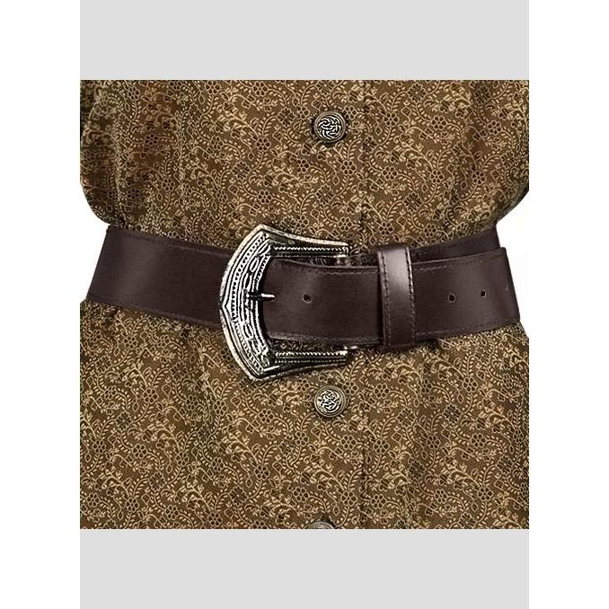 Supreme Replicas, Herren, Gürtel, Piraten Ledergürtel braun, Braun