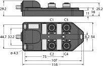 Produktbild Turck Aktuator-/Sensor-Verteiler (2 m)
